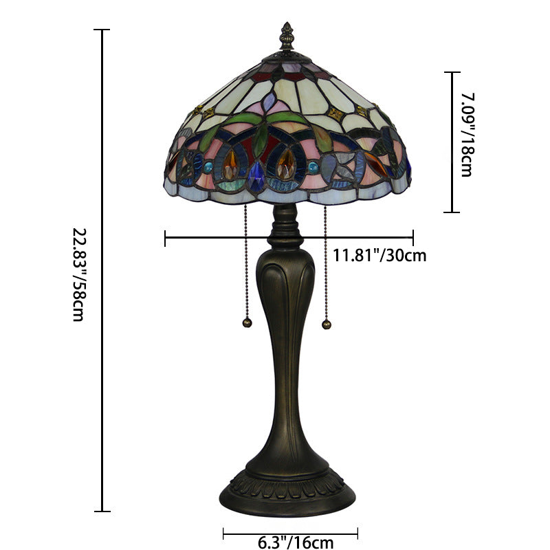 Petal Glass Resin Living Table Lamp