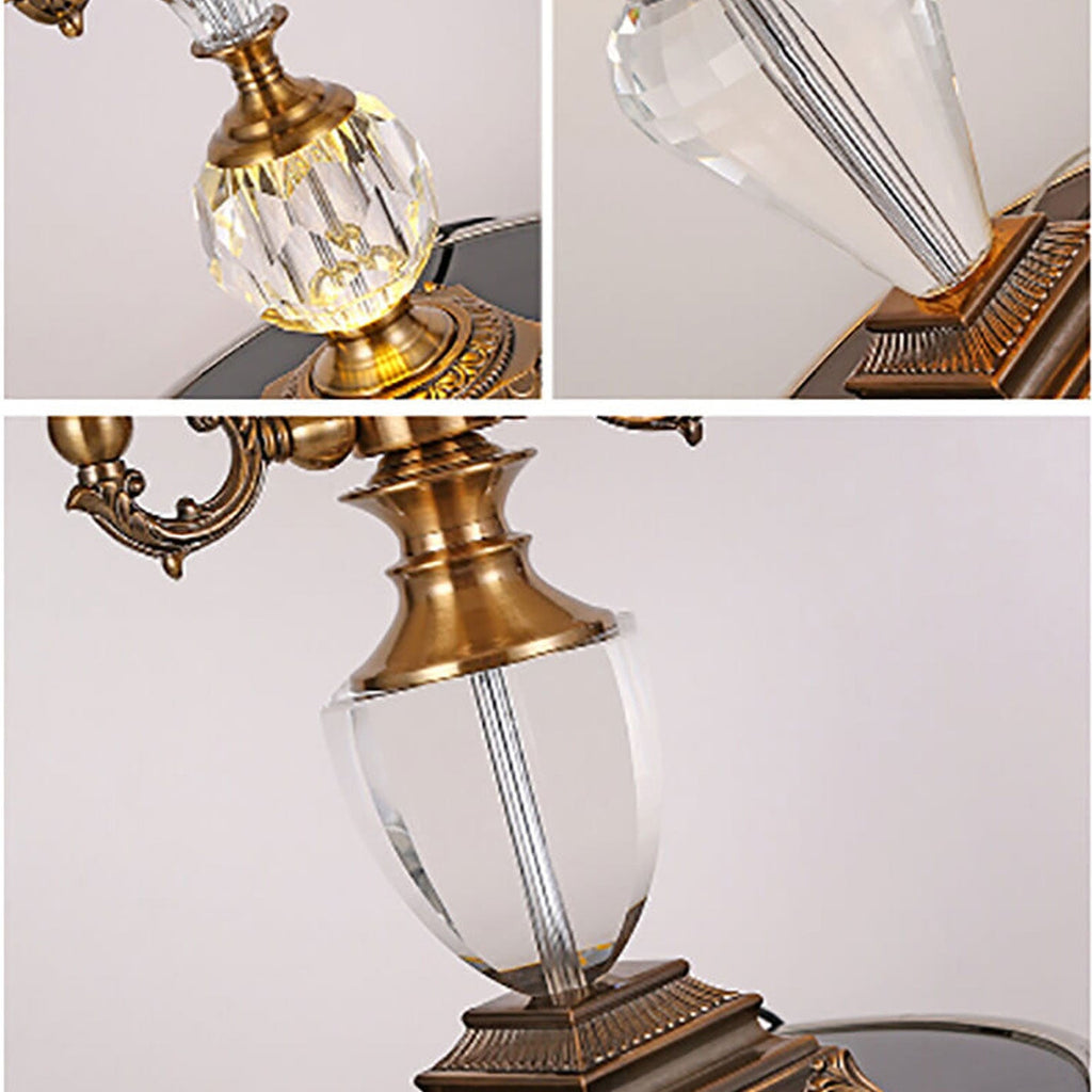 Zinc Alloy Crystal Table Lamp