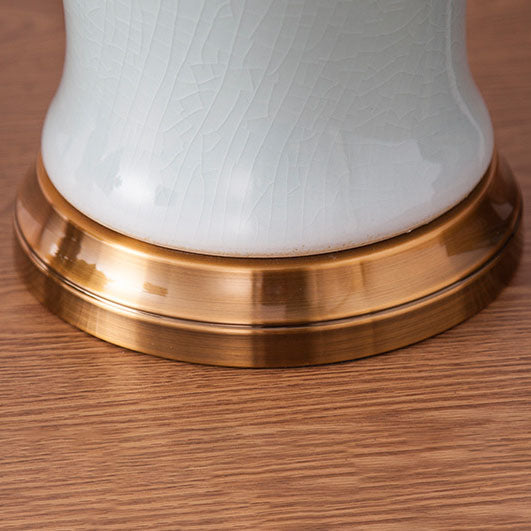 Fabric Ceramic Vase Home Table Lamp