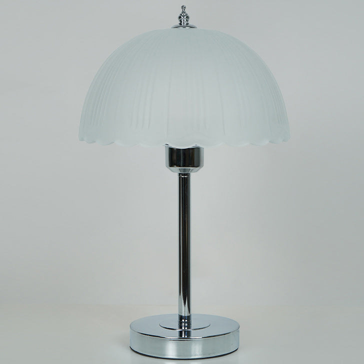 Iron Glass Dome Petal Table Lamp