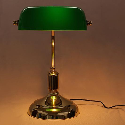 Green Glass Zipper Switch Table Lamp