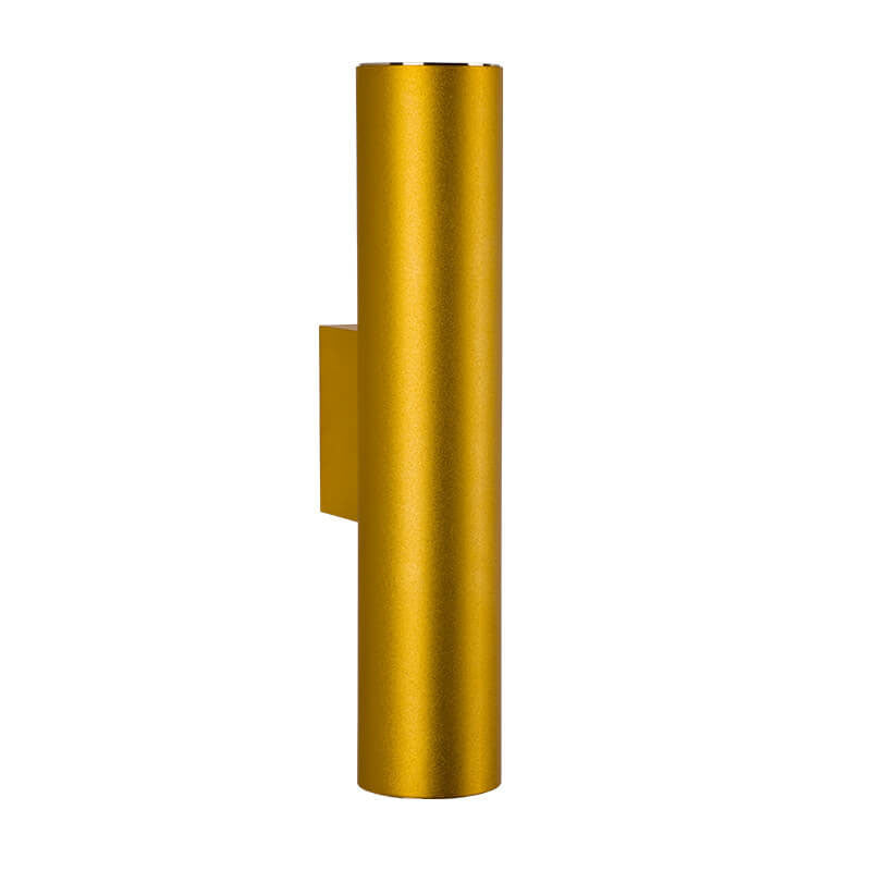 Aluminum Cylindrical 2-Light Wall Lamp