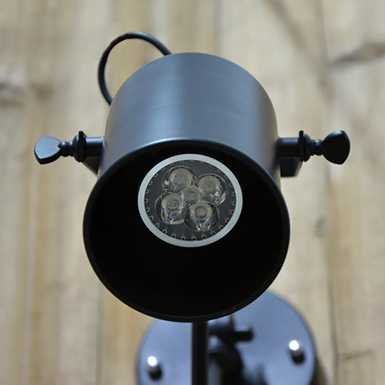 Cylinder Swing Arm Iron Wall Lamp