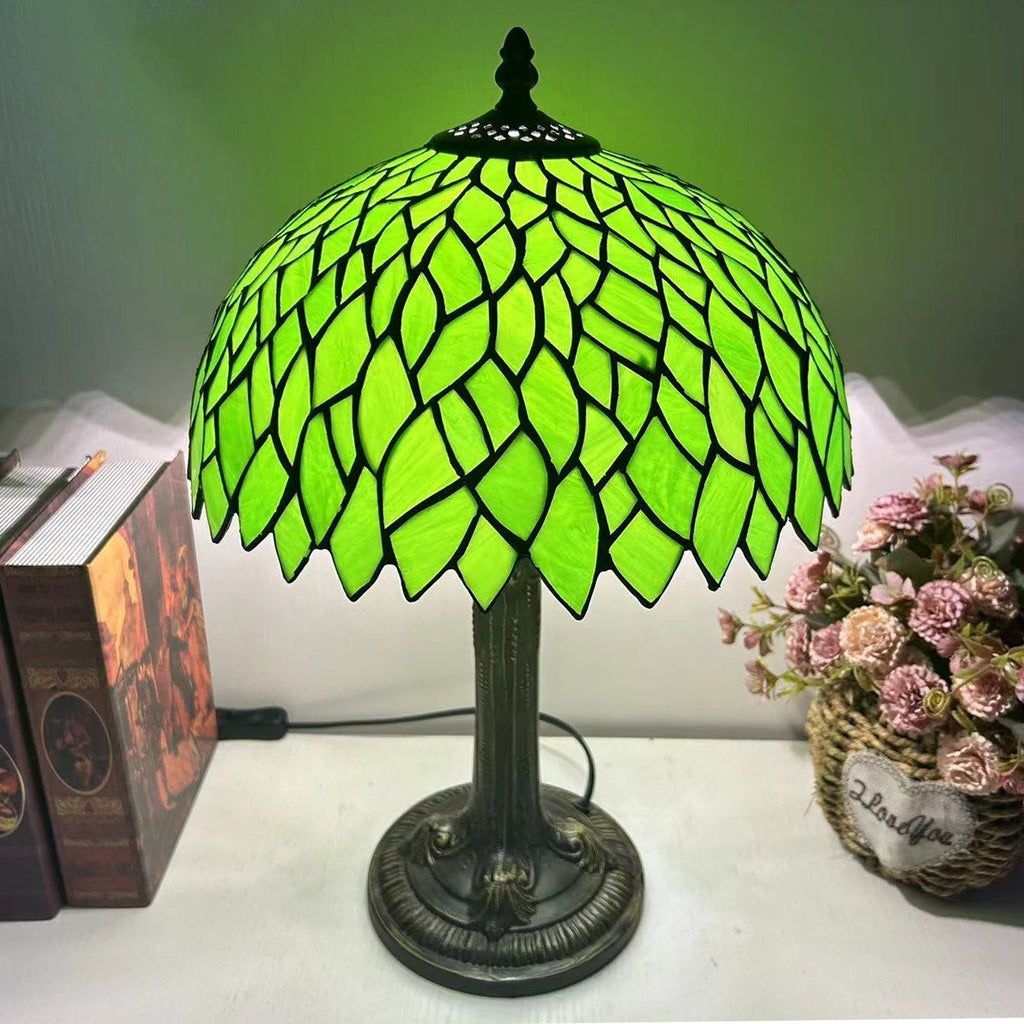 Dome Flower Iron Glass Table Lamp