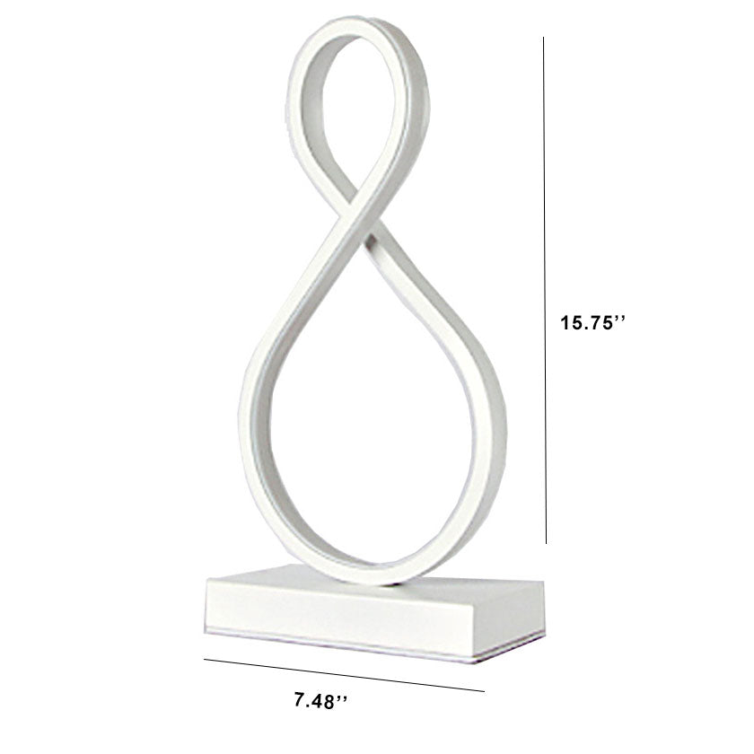 Bending Line Spiral Shape Table Lamp