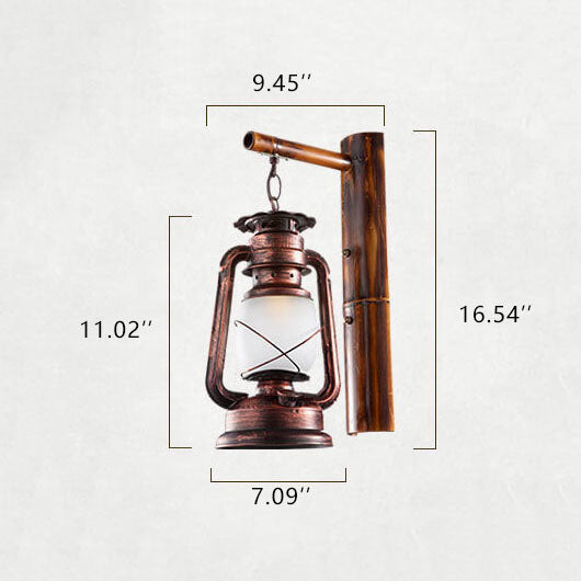 Horse Lantern Iron Outdoor Light