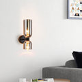 Cylindrical Glass 2-Light Wall Lamp