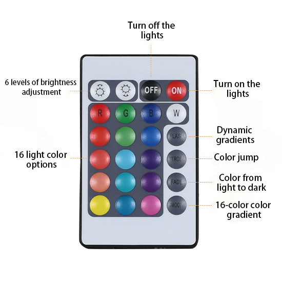 Rechargeable Portable 16 Colors Table Lamp