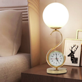 Orb Clock Iron Glass Table Lamp