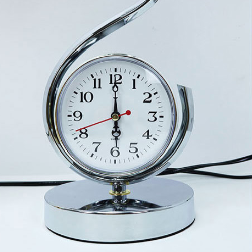 Orb Clock Iron Glass Table Lamp