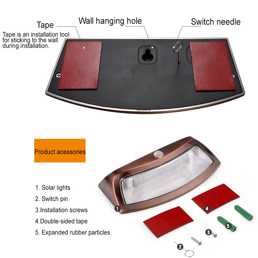 Trapezoid Induction Patio Outdoor Light