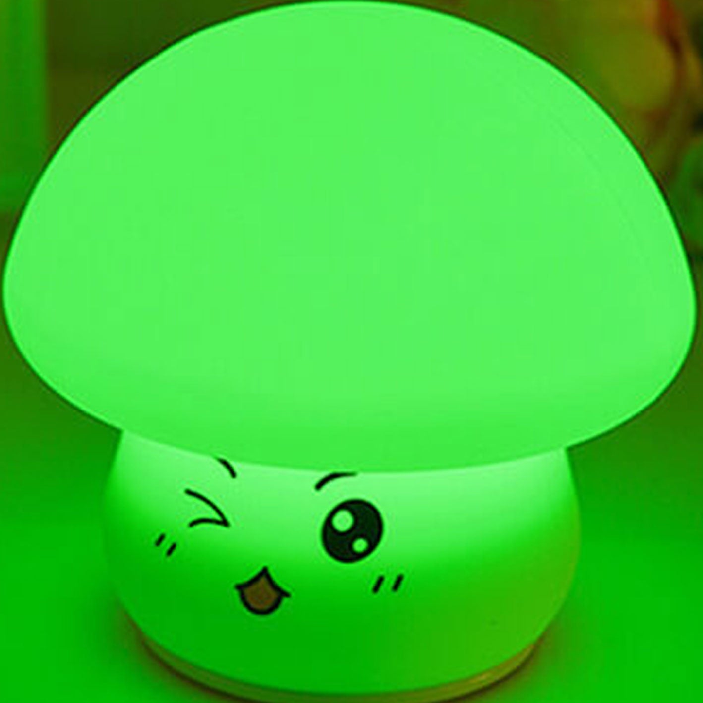 Cartoon Mushroom Silicone Night Table Lamp