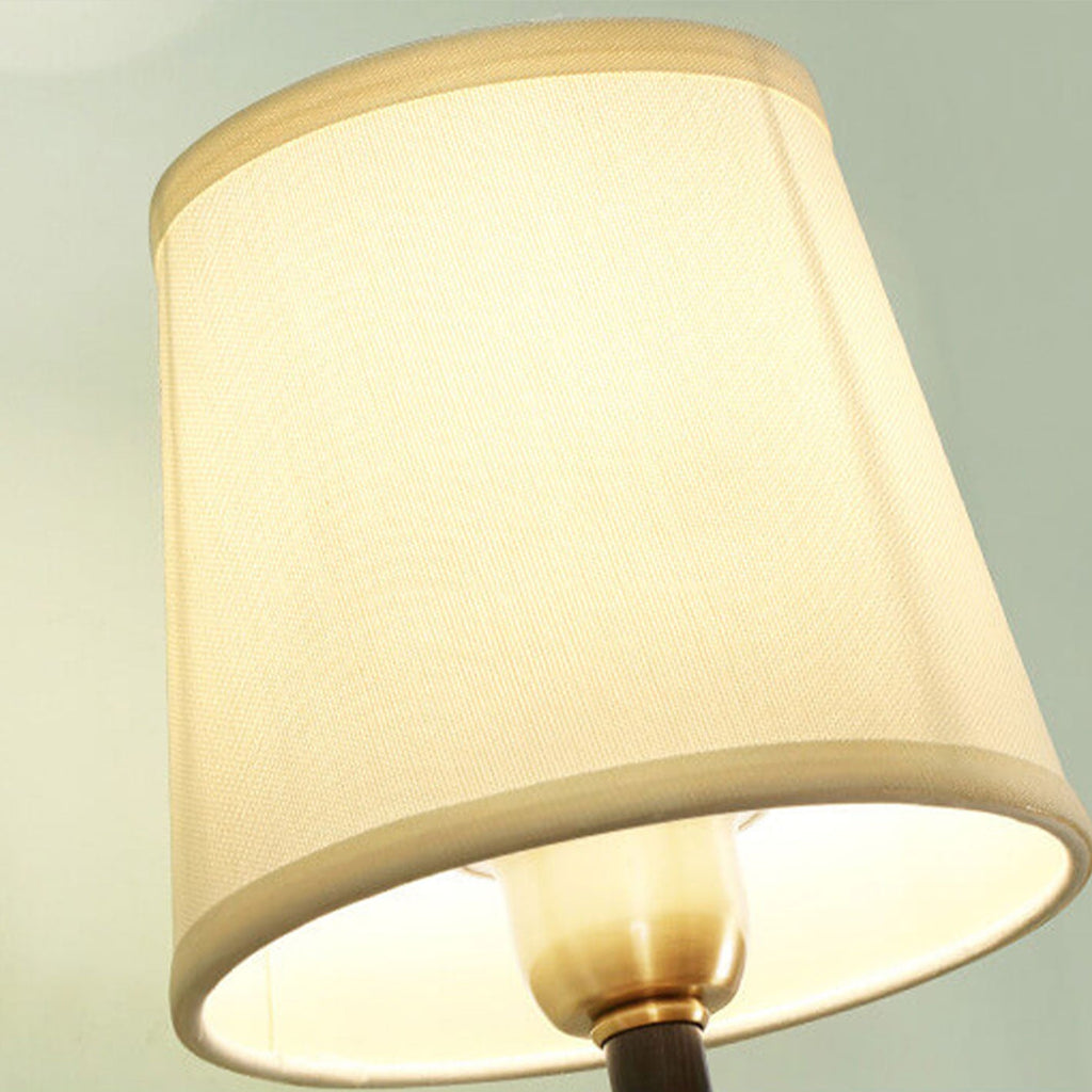 American Brass Fabric 1/2 Wall Lamp
