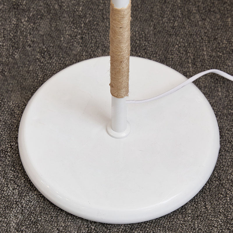 Hemp Rope Weaving Cylinder Floor Lamp