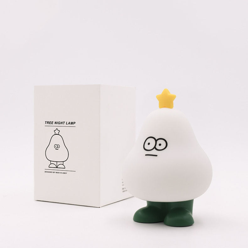 Cartoon Pear Silicone Timing Table Lamp