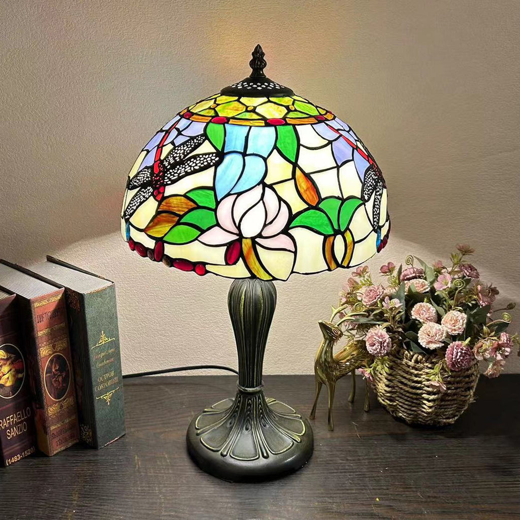 Round Dome Flower Alloy Table Lamp