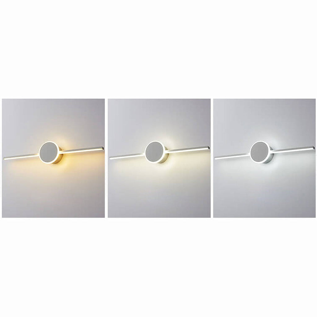 Long Disc Vanity Wall Lamp