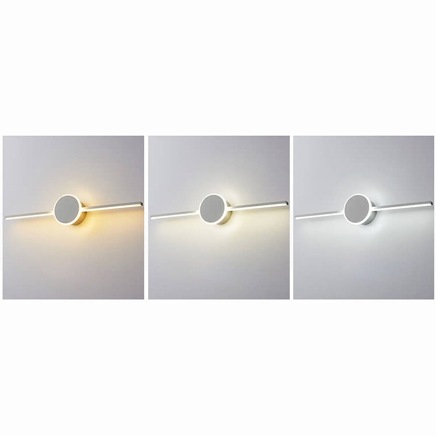 Long Disc Vanity Wall Lamp