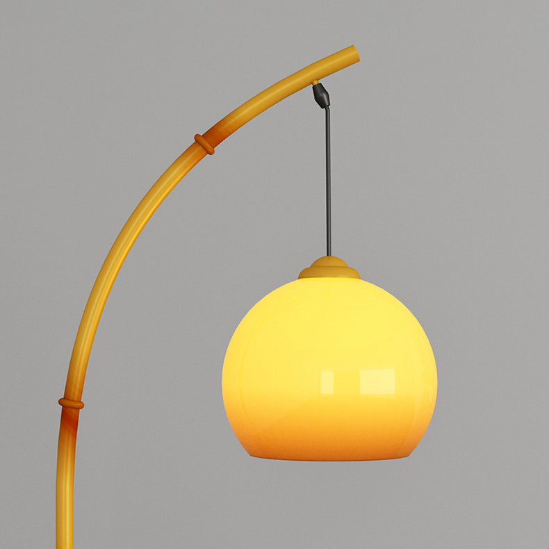Moonlight Glass Ball Marble Floor Lamp