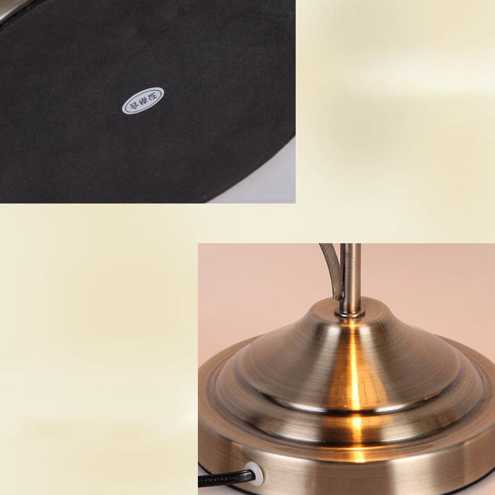 Round Head Glass Hardware Table Lamp