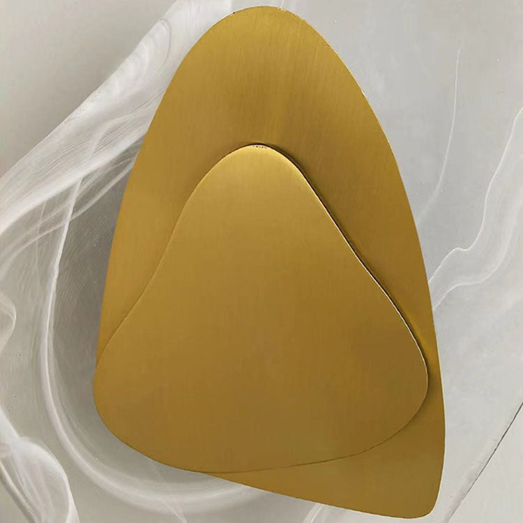 Irregular Oval Hardware Glass Wall Lamp