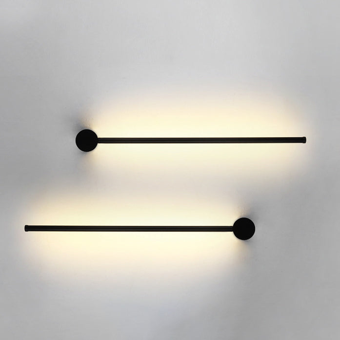 Long Aluminum Iron Silicone Wall Lamp