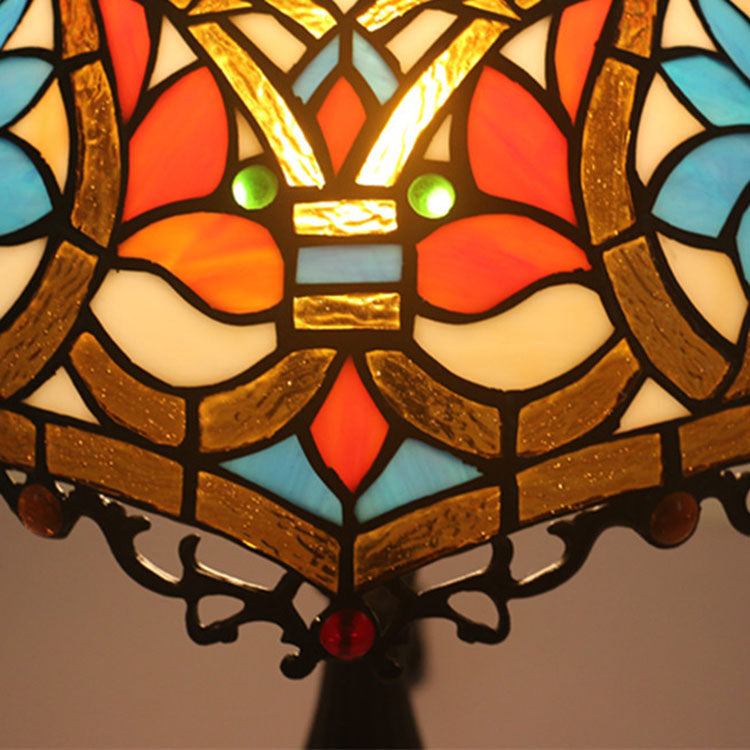 Resin Zinc Alloy Glass Table Lamp