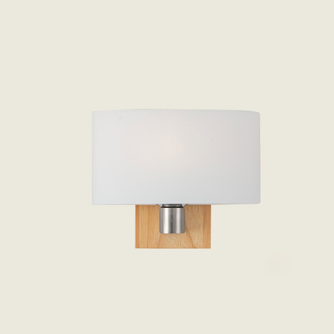 Solid Wood Glass Wall Lamp
