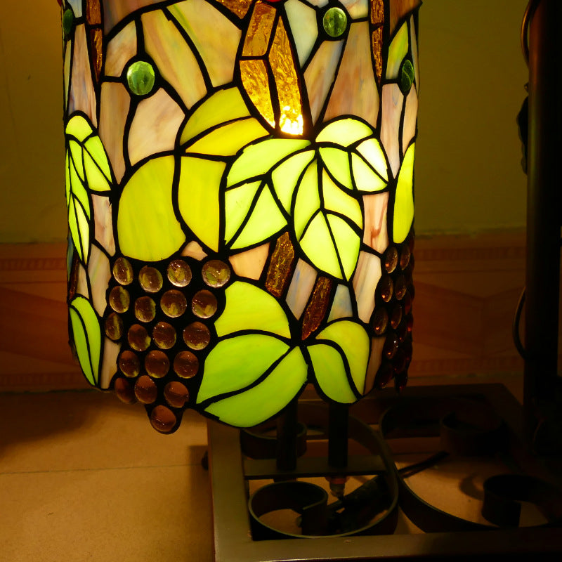 Column Iron Glass Living 2-Light Floor Lamp