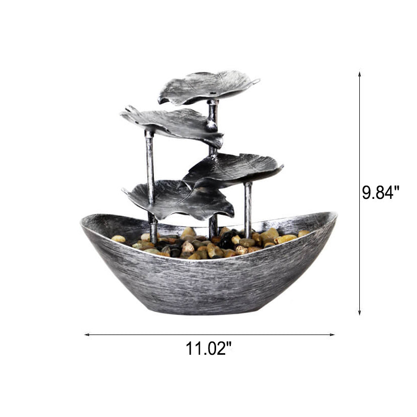 Lotus Leaf Yuanbao Flowing Table Lamp