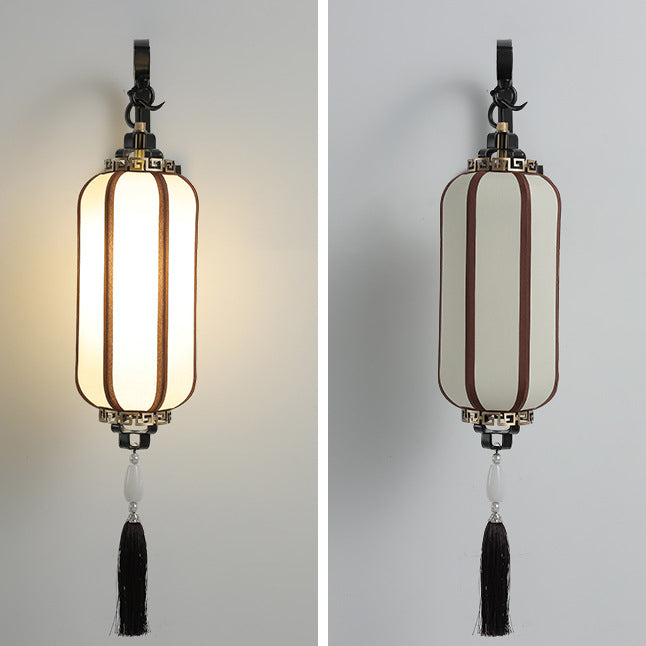 Copper Lantern Design Hallway Wall Lamp