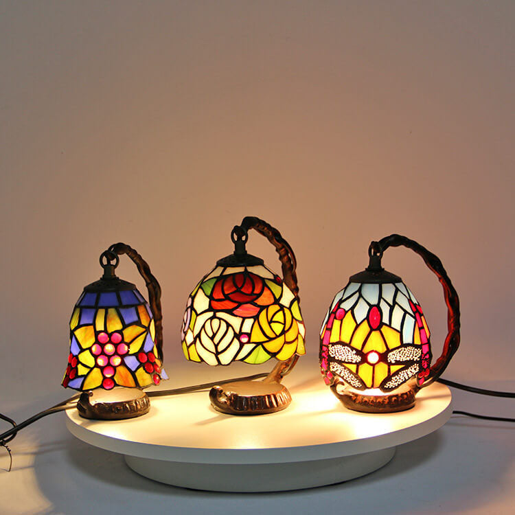 Glass Grape Shape Eye Table Lamp
