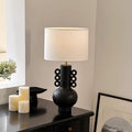 Drum Fabric Jug Resin Table Lamp