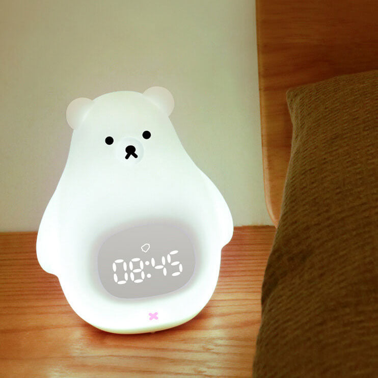 Polar Bear Silicone Alarm Night Light