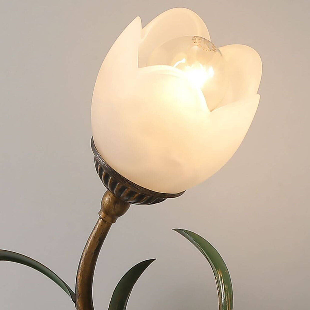 Glass Flower Wall Lamp