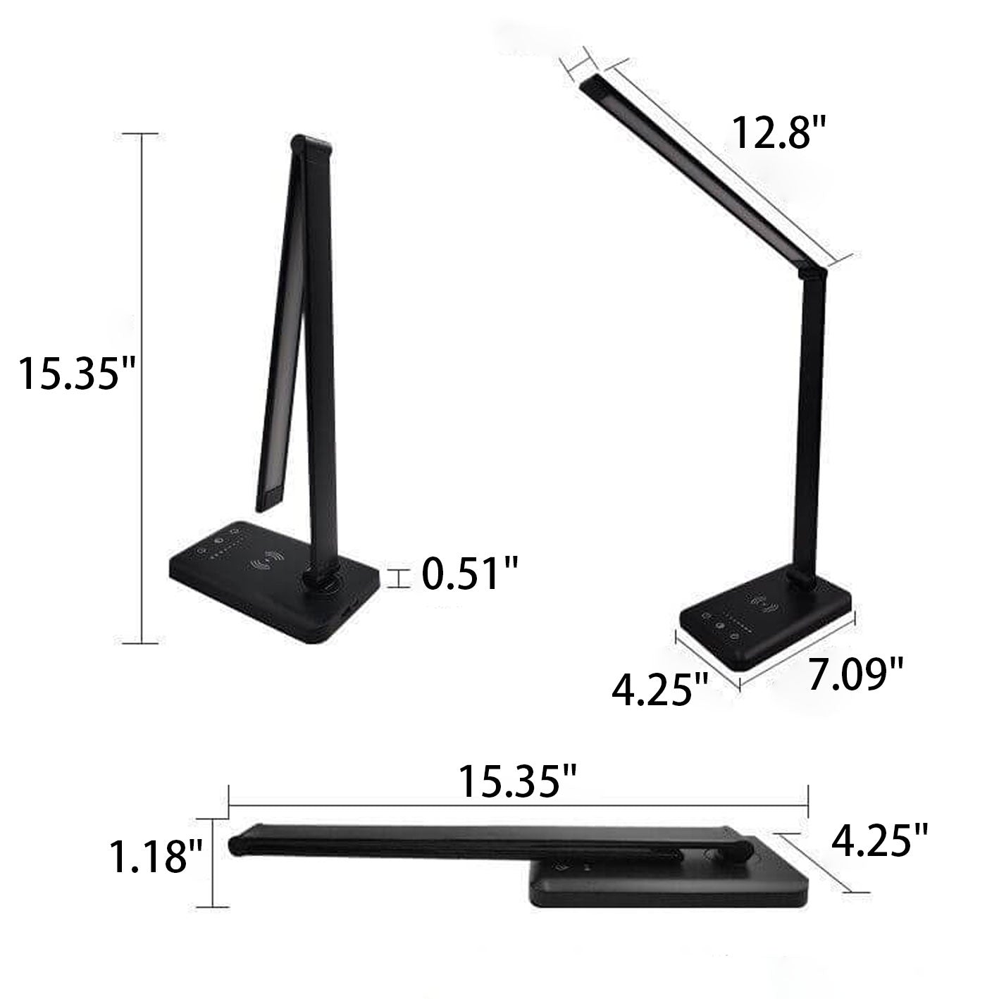 Folding Wireless Rechargeable Eye Table Lamp