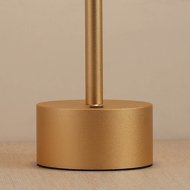 Cylindrical Metal Acrylic Table Lamp