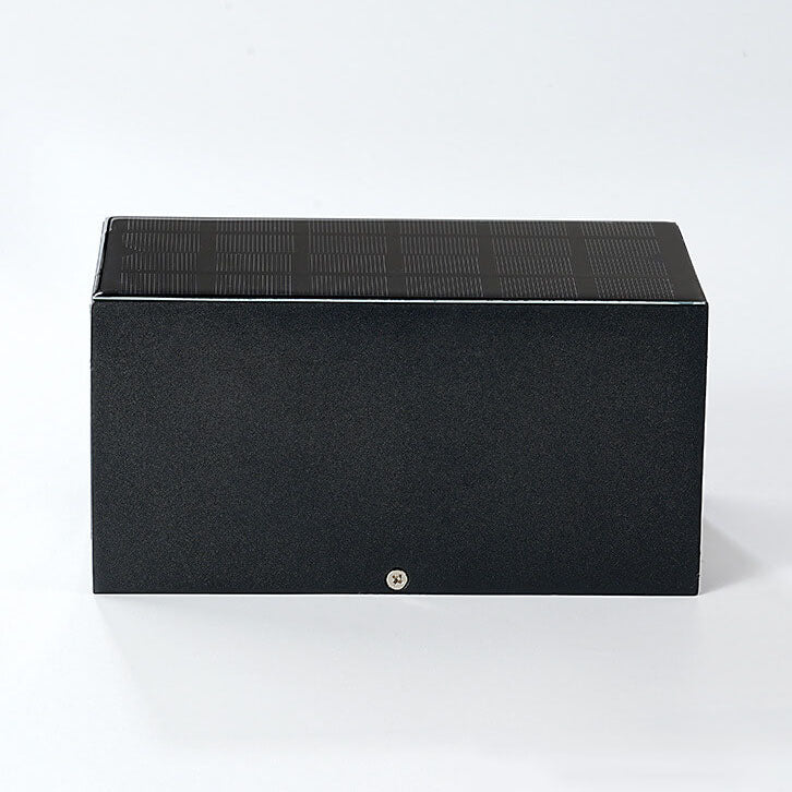 Black Rectangular Die-Cast Aluminum Outdoor Light