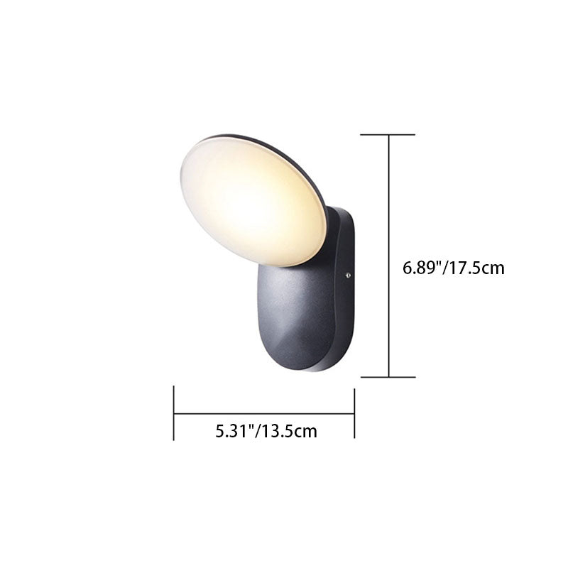 Aluminum PC Round Garden Outdoor Light