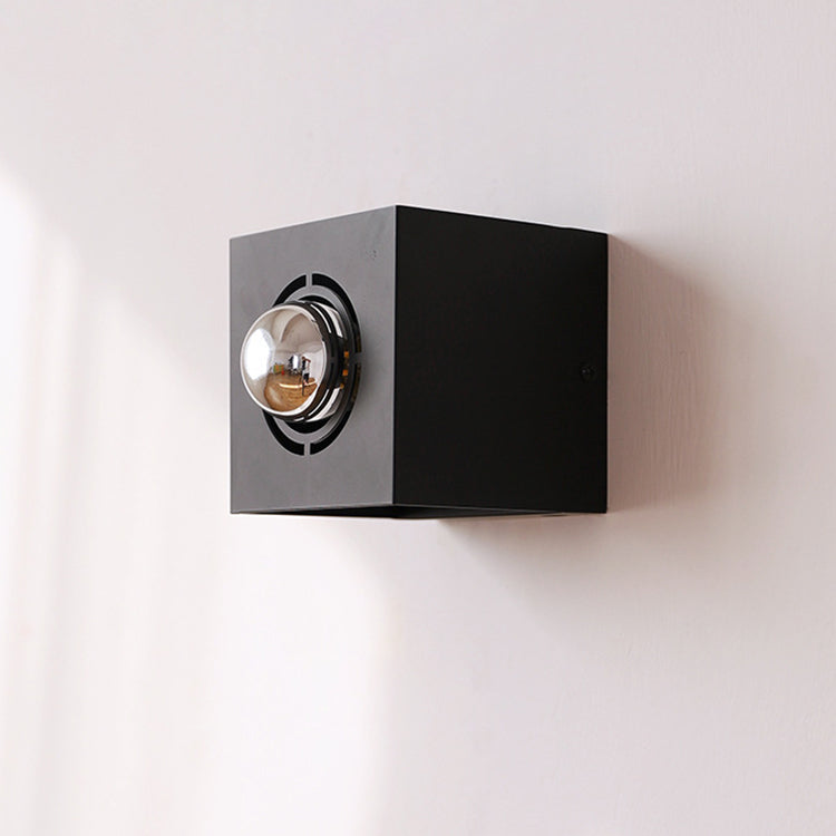 Square Iron Living Room Wall Lamp