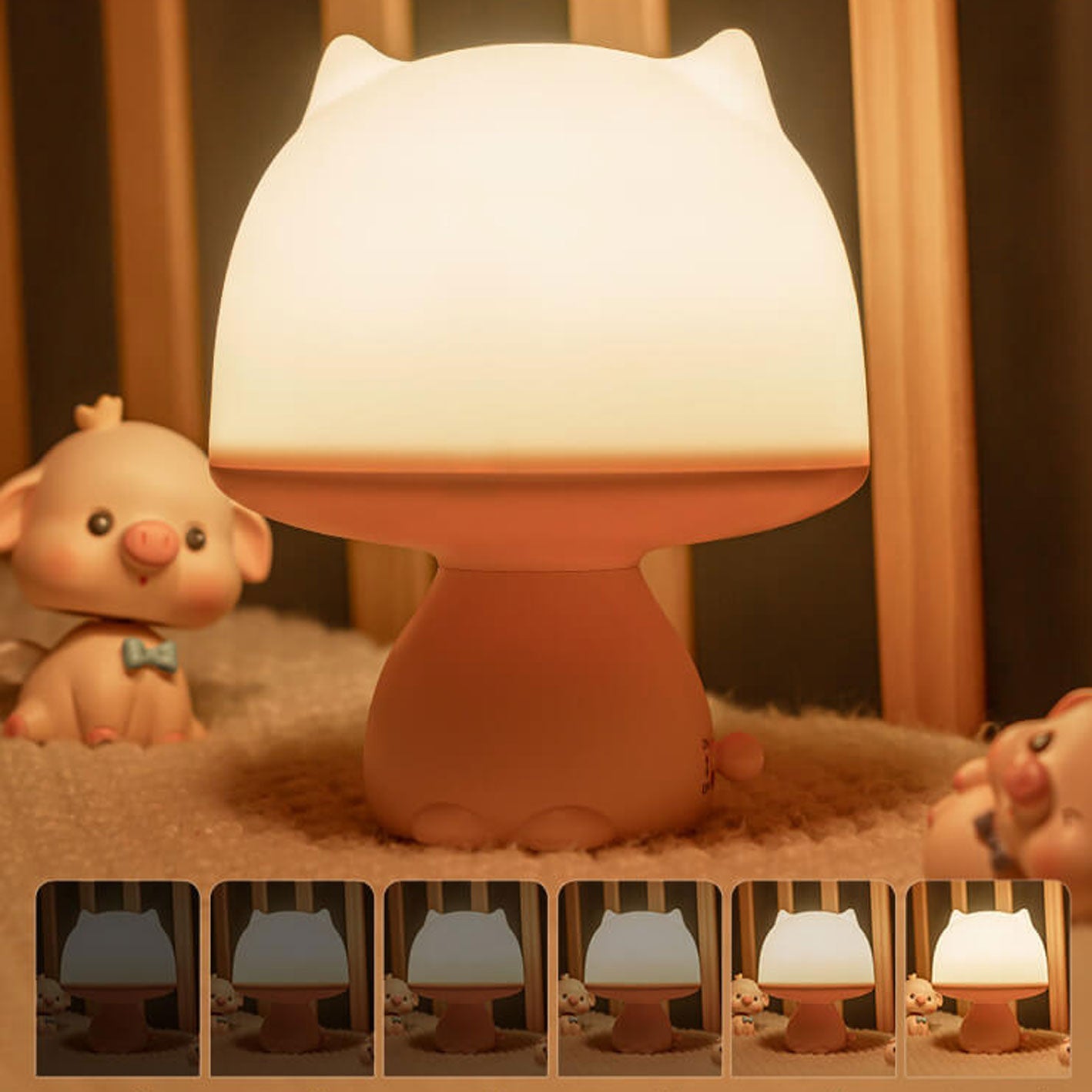 Cartoon Night Rechargeable Smart Table Lamp