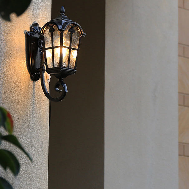Aluminum Glass Cylinder Ripple Outdoor Light