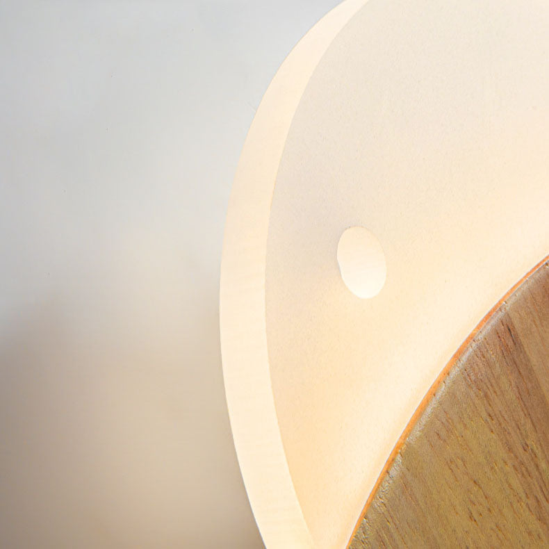 Wood Small Fish Wall Lamp