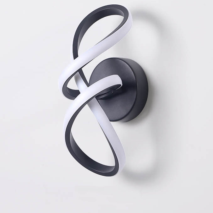 Twisted Line Shape Aluminum Wall Lamp