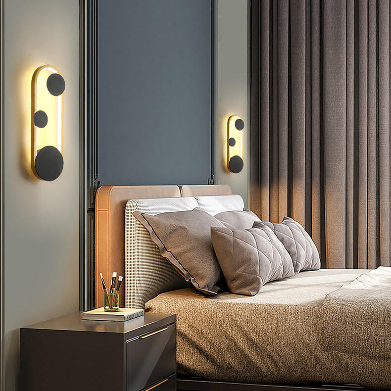 Oval Round Ring Wall Lamp