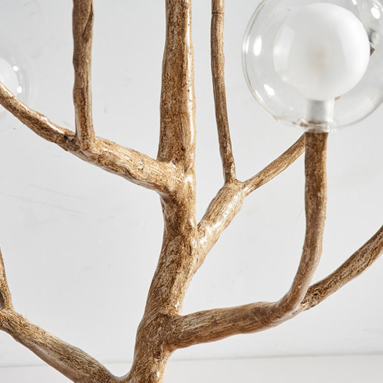 Twig Orb Resin Hardware 12-Light Table Lamp