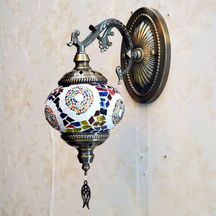 Exotic Cracked Glass Wall Lamp