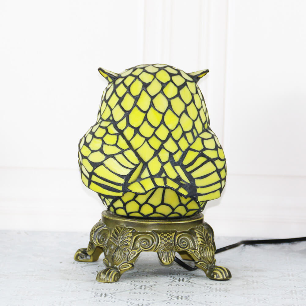 Cartoon Parrot Resin Stained Table Lamp