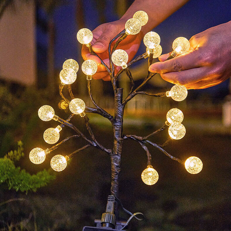 Solar Modern Simple Crystal Outdoor Light