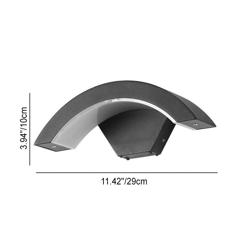 Aluminum Acrylic Curved Outdoor Light